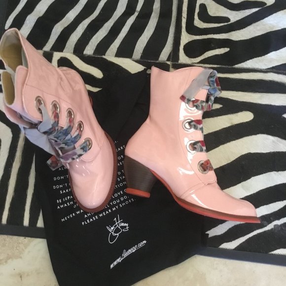 John Fluevog Gladstone boots size 12 W 10 M New - Picture 2 of 3